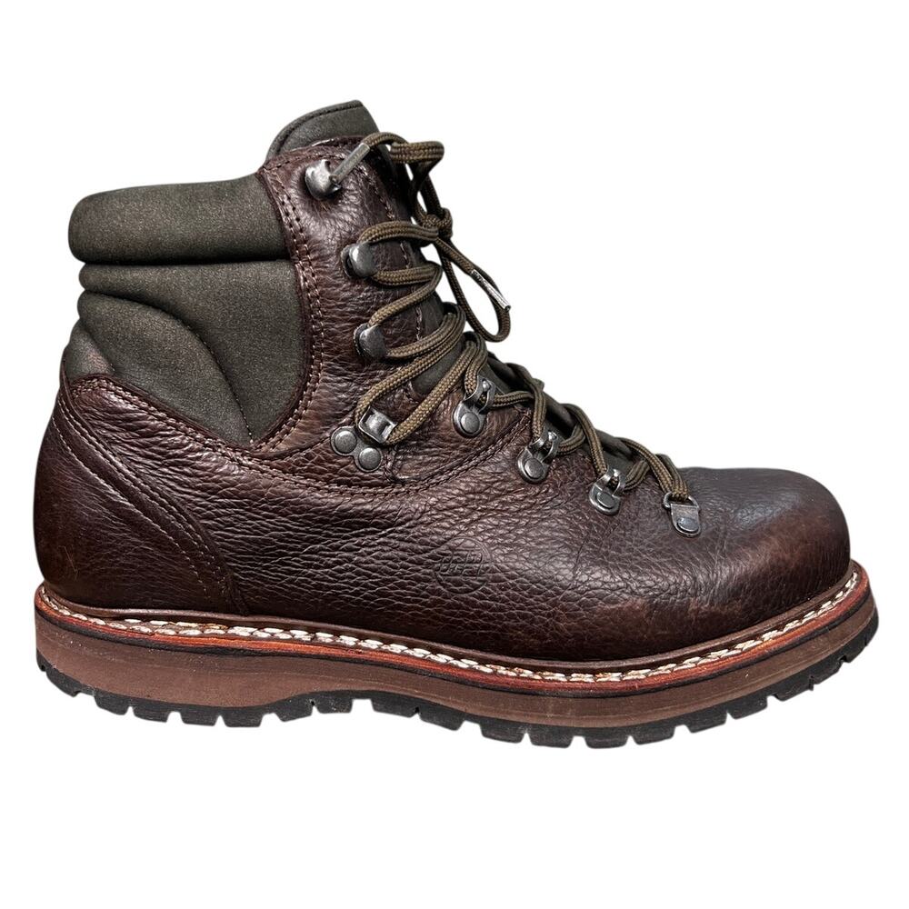 Han Wag Men’s Tashi Brown Leather Hiking Trail Boot Size US 10.5